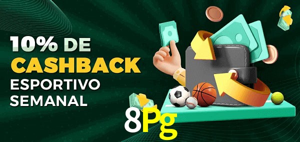 10% de bônus de cashback na 8Pg